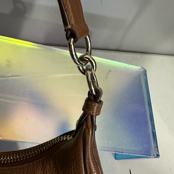 EUC Coach Brown Harley Pebble Leather Hobo Shoulder Bag F38259 - Picture 11 of 15